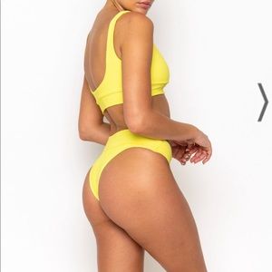 Fae Swim’s Zeila Cord Bottoms Citrus